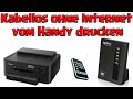 Kabellos ohne Internet über Wlan vom Handy drucken | Tutorial