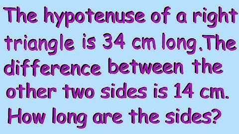 Application of the Pythagorean Theorem - Quadratic