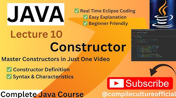 📌 What is a Constructor in Java? | With Syntax & Examples  | Beginner Friendly & Real-Time Demo