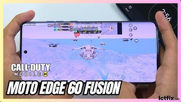 Motorola Edge 60 Fusion Call of Duty Mobile Gaming test CODM | Dimensity 7400, 120Hz Display