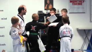 Upset knife hand strike