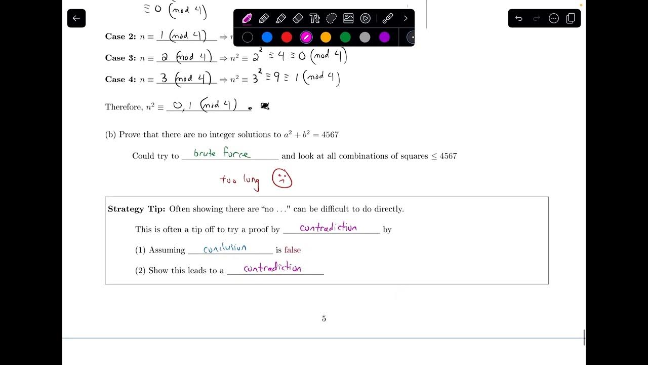 4.1.7 Proof with Mods || Discrete Math - YouTube