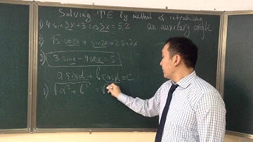 solving trigonometric equations by using method of auxiliary angle