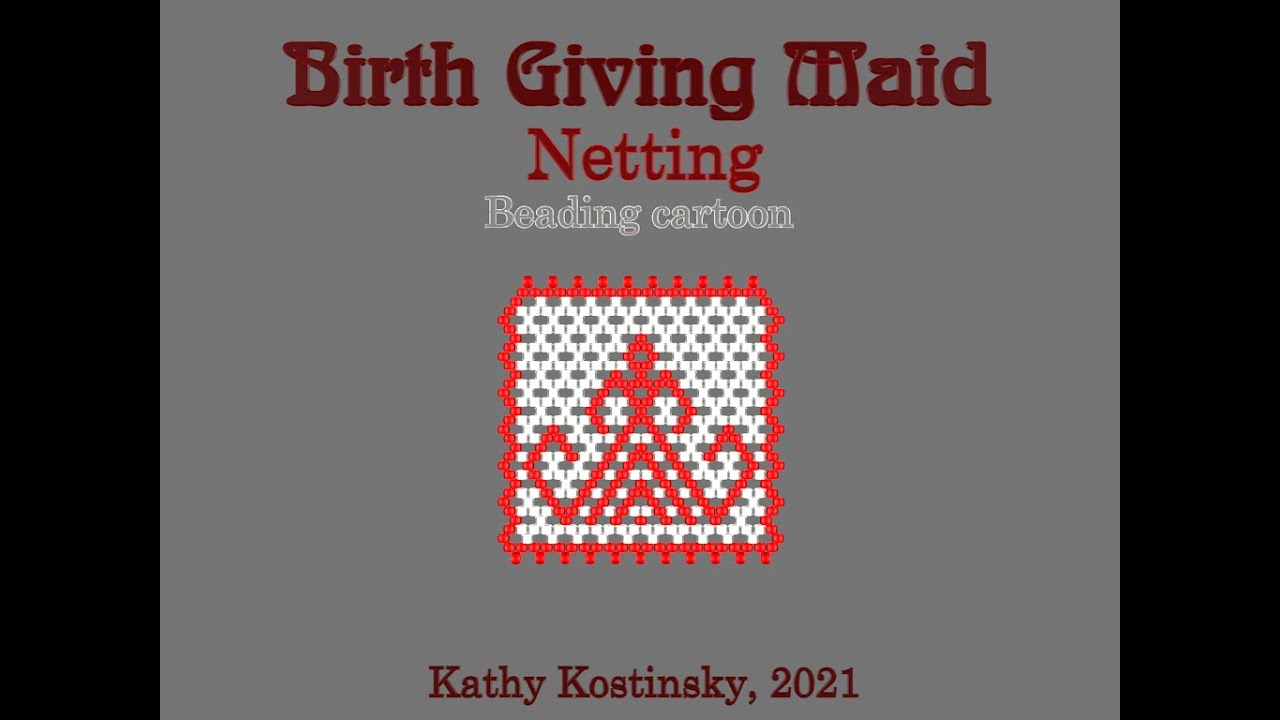 Rozhanitsa (Birth Giving Maid). Beading cartoon