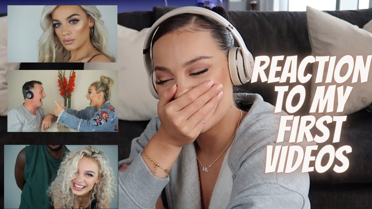 REACTING TO MY FIRST VIDEOS PART 1 - Madison Sarah