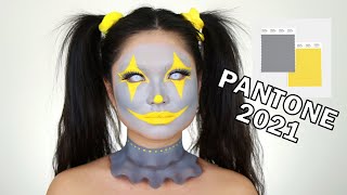 CLOWN MAKEUP TUTORIAL FT. PANTONE 2021 COLOR OF THE YEAR screenshot 2