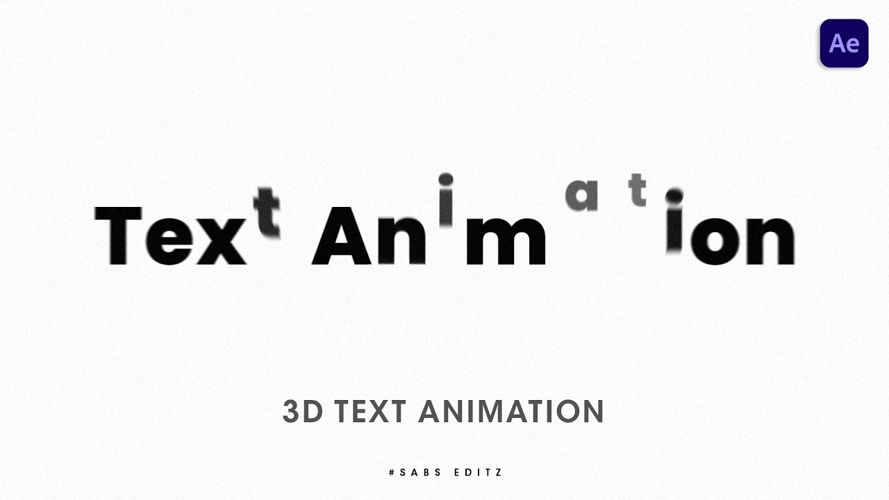 How to Create smooth bouncing Text Animation in After Effects 