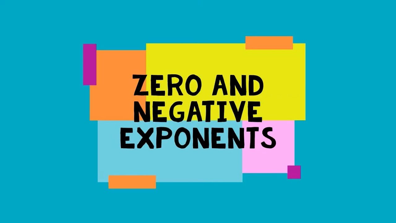 Zero and Negative Exponents - YouTube