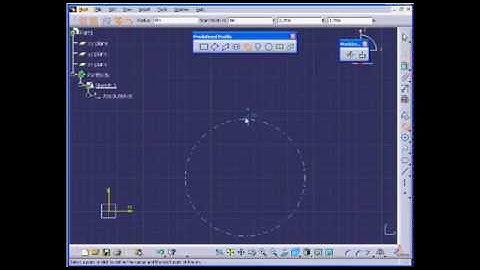 Catia tutorial 18: Predefined Profile