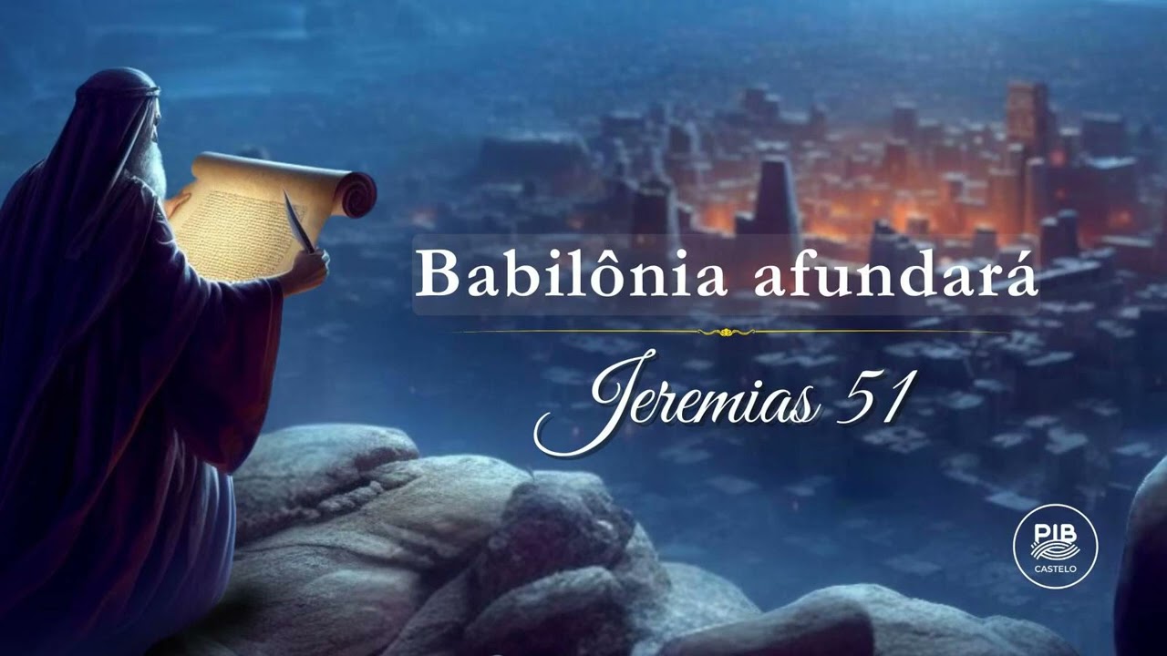 Jeremias 51: Babilônia afundará | Estudo Bíblico - PIB do Castelo