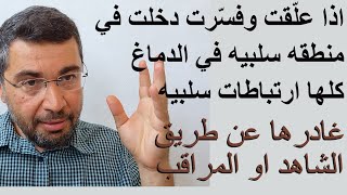 سلسلة القلق   اذا عل قت وفس رت دخلت في ارض سلبيه في الدماغ كلها ارتباطات سلبيه اخرج بسرعه بالمراقبه سمعها
