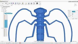 Designing a lure and it's two part injection mold - Time-lapse (Fusion 360)