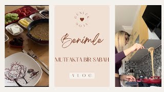 Sessiz Vlog - Mutfakta Bir Sabah - Günlük Vlog - Mıhlama Kuymak Yaptım - Mutfak Temizliği