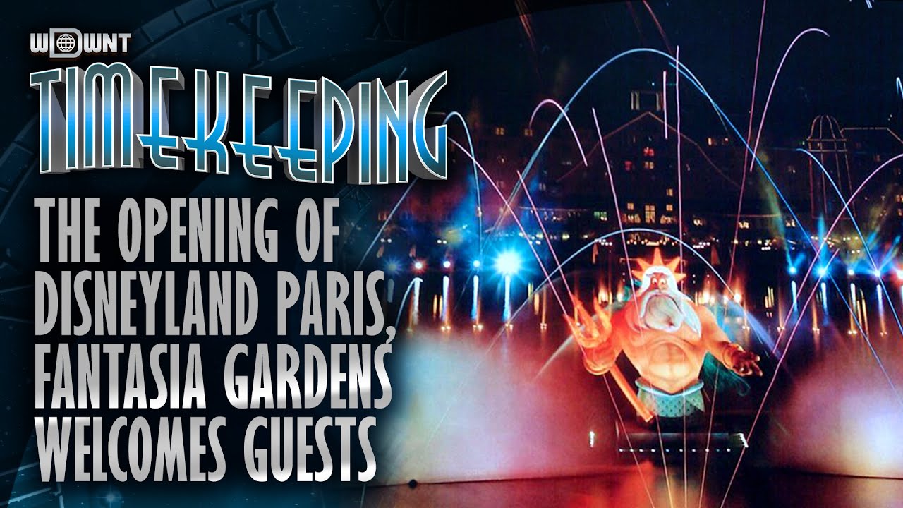 The Opening of Disneyland Paris, Fantasia Gardens Welcomes Guests - Timekeeping Disneyland Paris #2