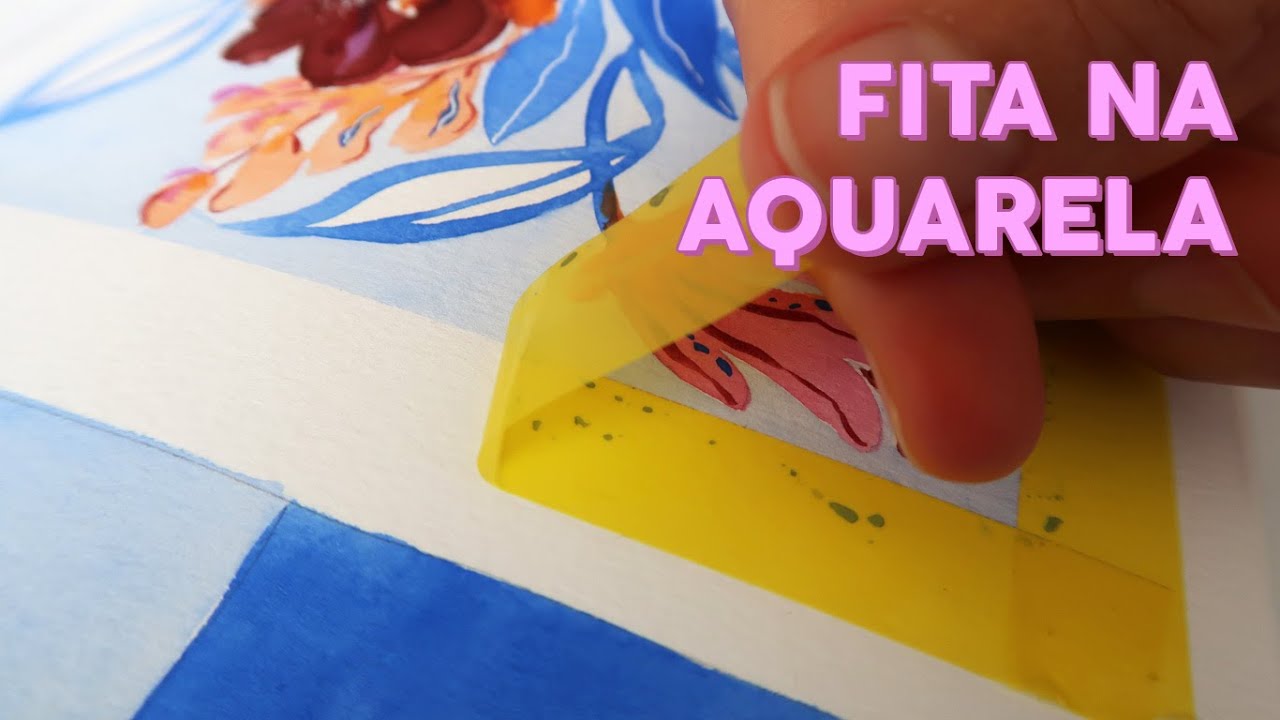 COMO FAZER BORDA COM FITA - Aquarela
