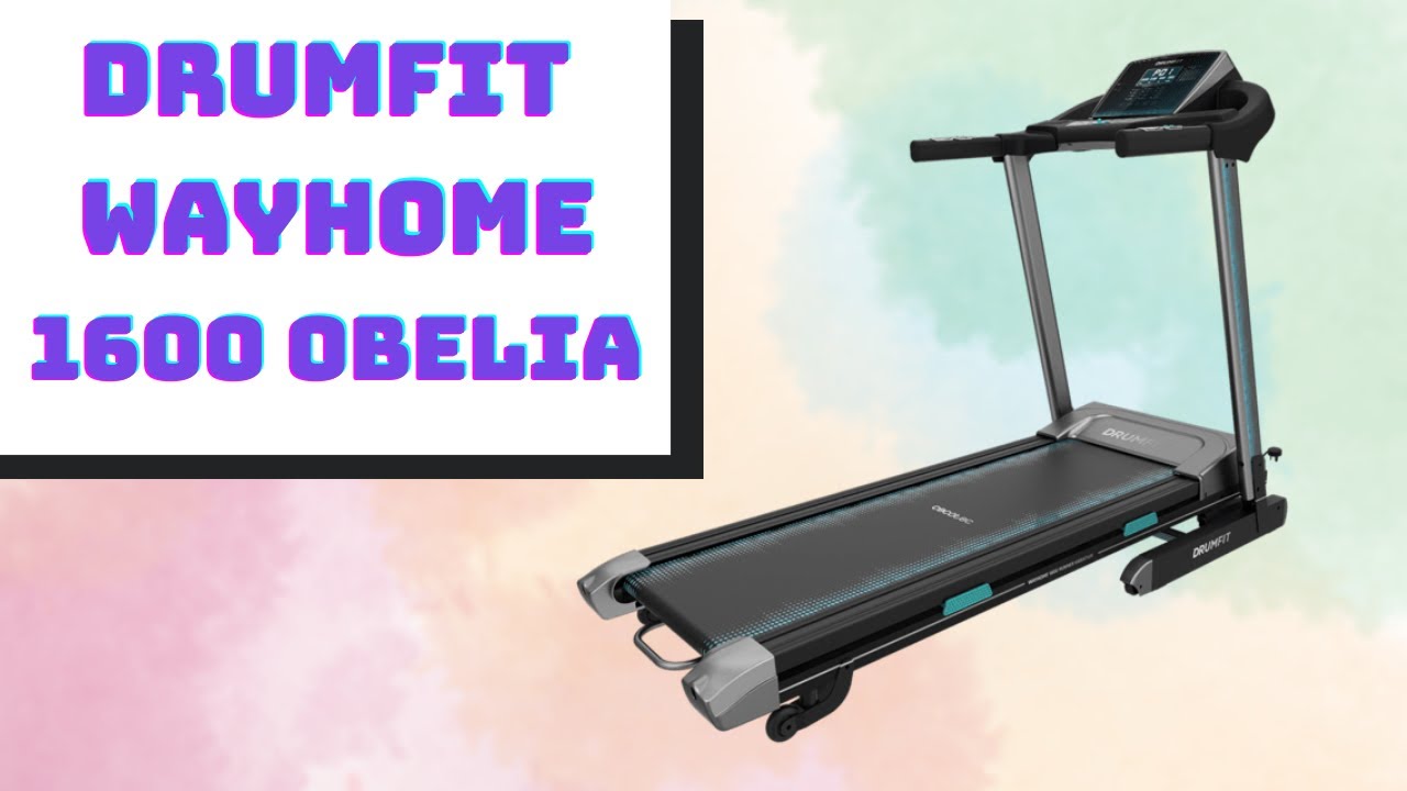 Cinta de correr plegable con pantalla LCD e inclinación motorizada DrumFit  WayHome 1600 Obelia Cecotec