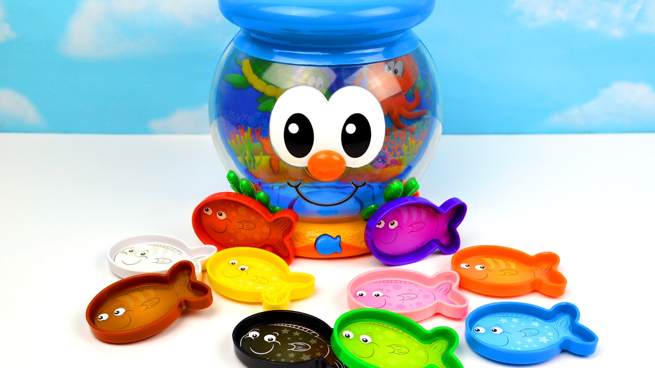 Toddler Kids Learn Colors & Sea Animals with Color Fun Fish Bowl
