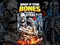 What if your Bones were made of steel ? #whatif #skeleton