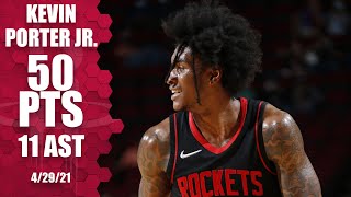 Kevin Porter Jr. GOES OFF for 50 PTS & 11 AST to lead Rockets to W!