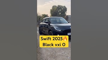 NEW Swift VXI Optional 2025🔥 Black Colour Full Walkaround | Features & On-Road Price