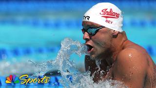 Josh Bey outduels Gabe Nunziata for men's 200m breaststroke national championship | NBC Sports