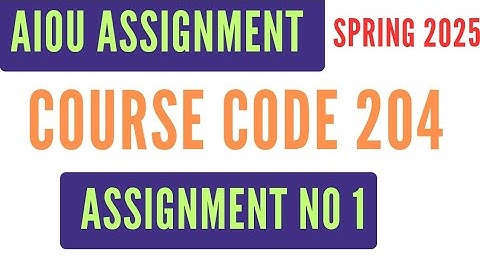 AIOU Code 204 Solved Assignment No 1 | Spring 2025 | Everyday Urdu | SSC Level