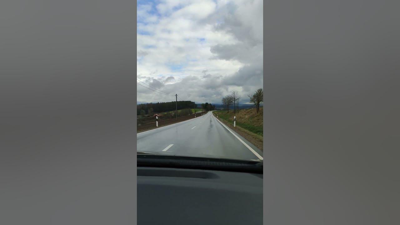 Сельские дороги в Германии между деревнями. - YouTube