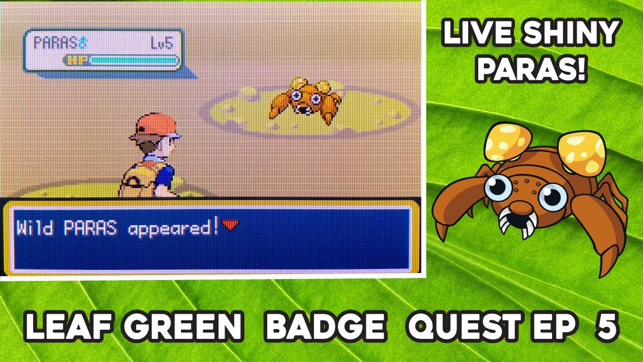 3] Shiny Paras fled in Firered.. Just to shine again 107 RE's