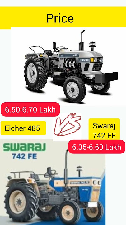 Eicher 485 vs Swaraj 742 FE tractor price 2023 🚜 #swaraj #swaraj742 #eicher #eicher485 #tractor