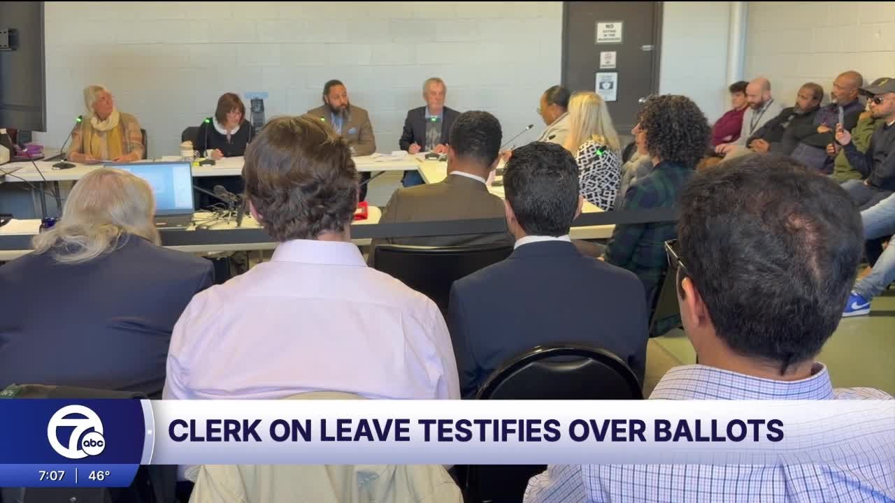 Hamtramck city clerk explains missing absentee ballots to board of canvassers