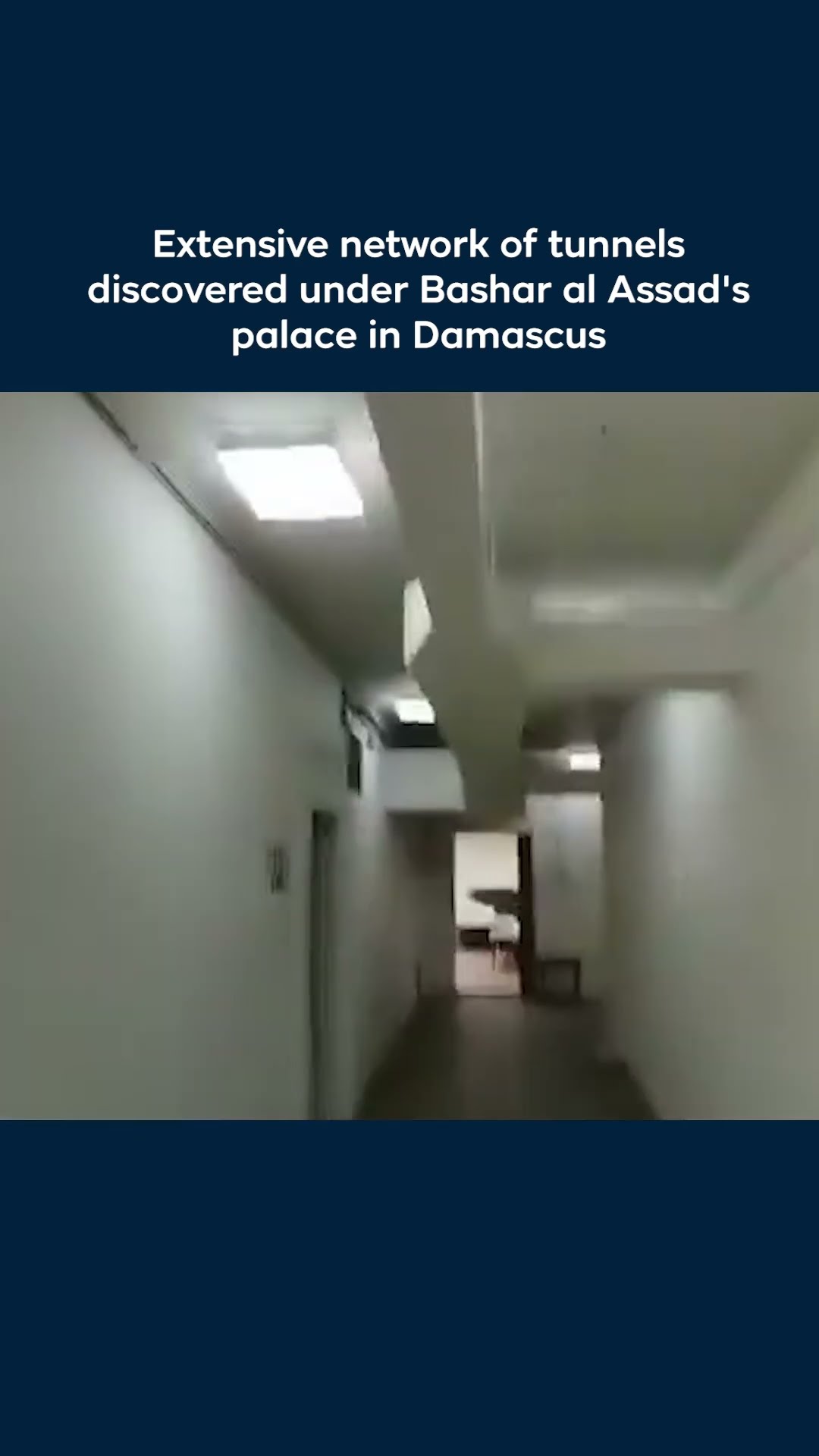 Extensive network of tunnels discovered under Bashar al Assad’s palace in Damascus