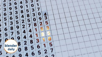 The digit grid: index based reveal FX | blender geonodes fields daily, tip 25