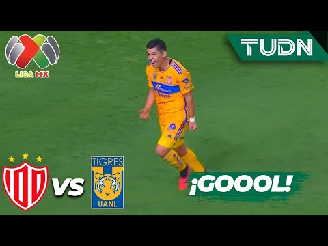 ¡GOLAZO! Angulo la guarda desde lejos | Necaxa 0-2 Tigres | AP2023-J4 | Liga Mx | TUDN