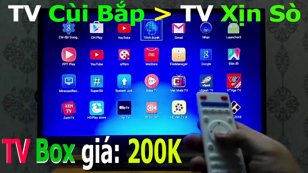ME BOX Giá 200K Hô Biến TV Cùi Bắp Thành TV Xịn Sò