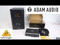 Nouvelle configuration audio pour le bureau  domicile  moniteurs de studio adam audio t5v