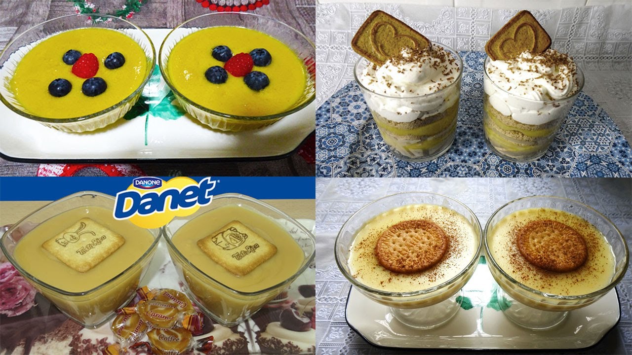 4 RECETAS DE NATILLAS CASERAS NATILLAS DE VAINILLA, MANGO, CARAMELO Y CON GALLETAS