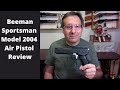 Beeman sportsman model 2004 air pistol review