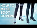 How to make cosplay boot covers  tutorial