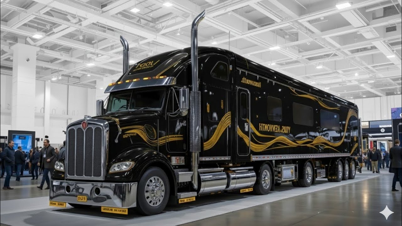 Вы не поверите, насколько роскошный интерьер у этого автодома Kenworth W1250 Black Phantom 2026 г...