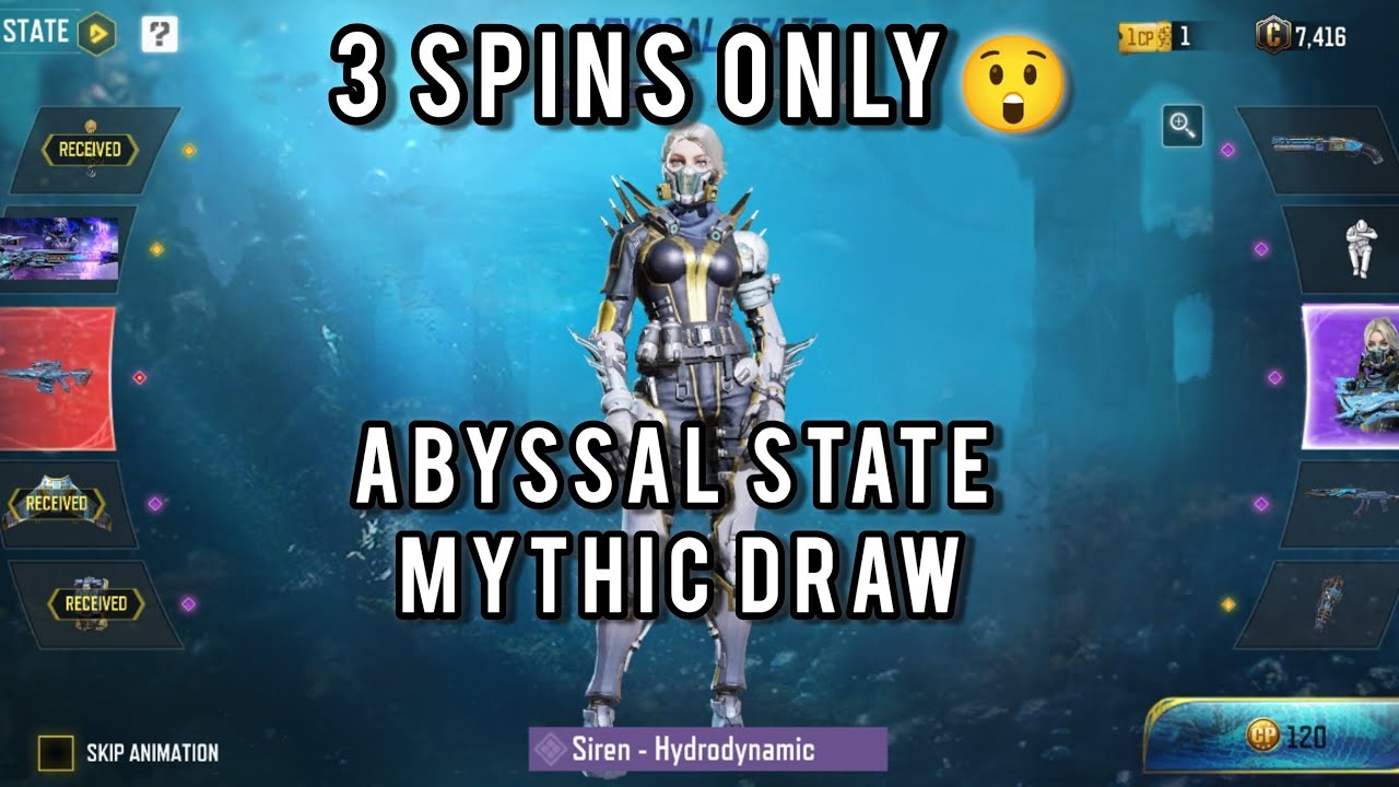 ABYSSAL STATE MYTHIC DRAW CALL OF DUTY MOBILE (3 SPINS ONLY) - YouTube