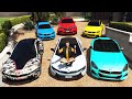 GTA 5 - Stealing Super Luxury BMW Cars with Michael! | (Real Life Cars)