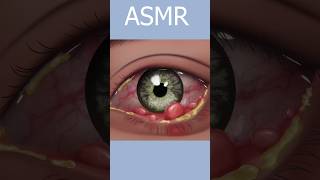 ASMR Eye Pimple Cleaning Surgery Animation #shorts #asmr #viral
