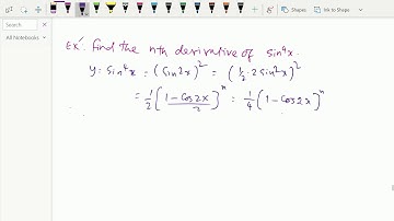 Differentiation : - ( nth derivative of some function ; Solving problems ) - 87.