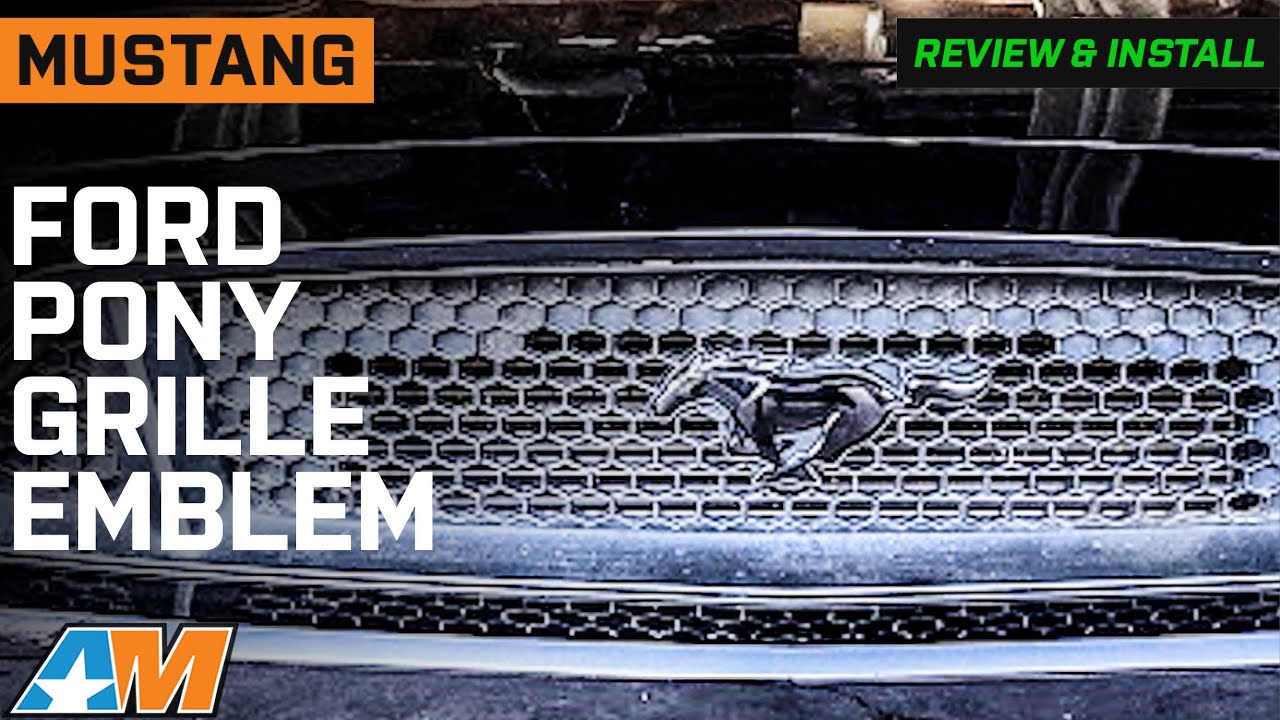 Paquete Emblema Cromado Negro Para Mustang GT 15