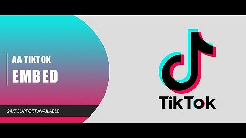 JOOMLA MODULE : AA TIKTOK EMBED