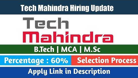 Tech Mahindra Off-Campus Mass Hiring 2022|Tech Mahindra Recruitment Process|Apply Now| SmartLearning