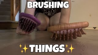 ASMR | Brushing on Different Things | Fast Aggressive | Lofi | No Talking