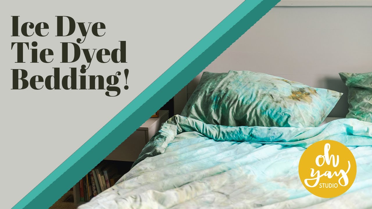 Ice Dye bedding DIY! - YouTube