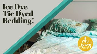 Ice Dye bedding DIY!