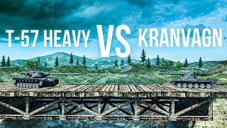 T-57 Heavy vs Kranvagn. Сравнение Wot Blitz.